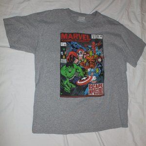 Marvel Comics Book Graphic Tee XL